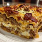 Bacon Cheeseburger Sheet Lasagna