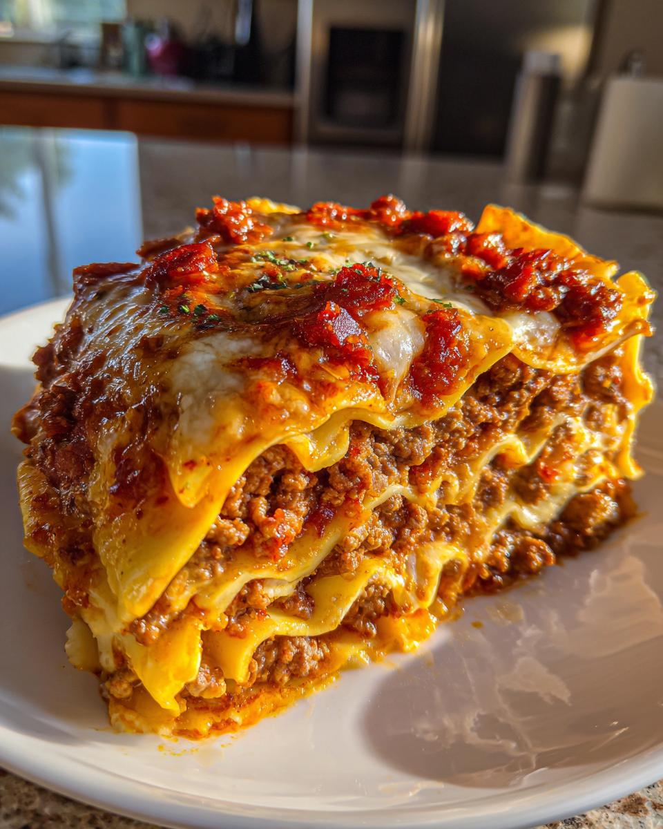 Bacon Cheeseburger Sheet Lasagna - detail 2