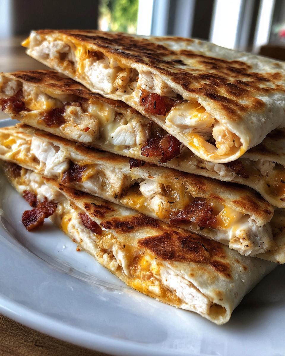 Bacon Chicken Ranch Quesadilla - detail 4