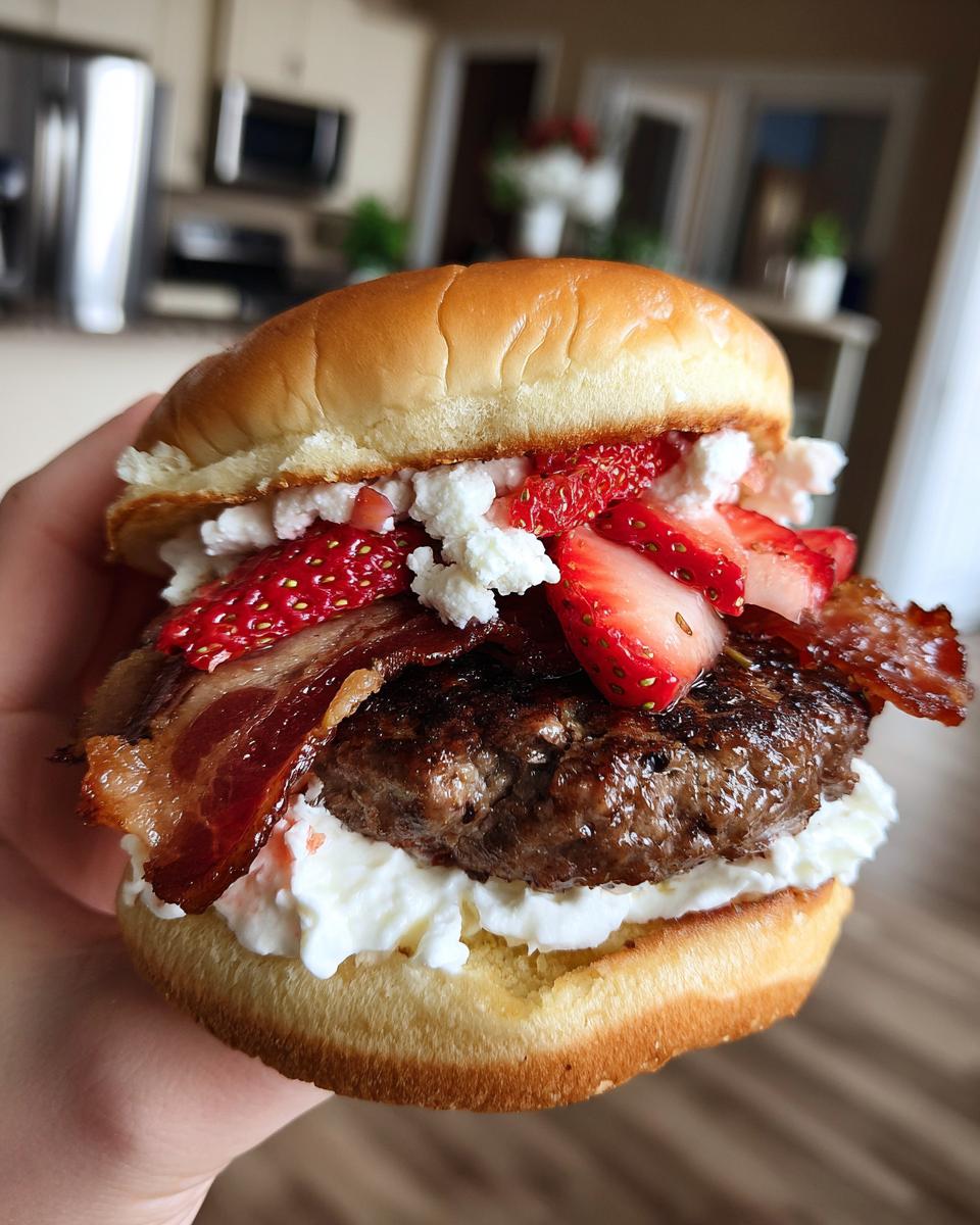Bacon Strawberry Shortcake Burger - detail 1