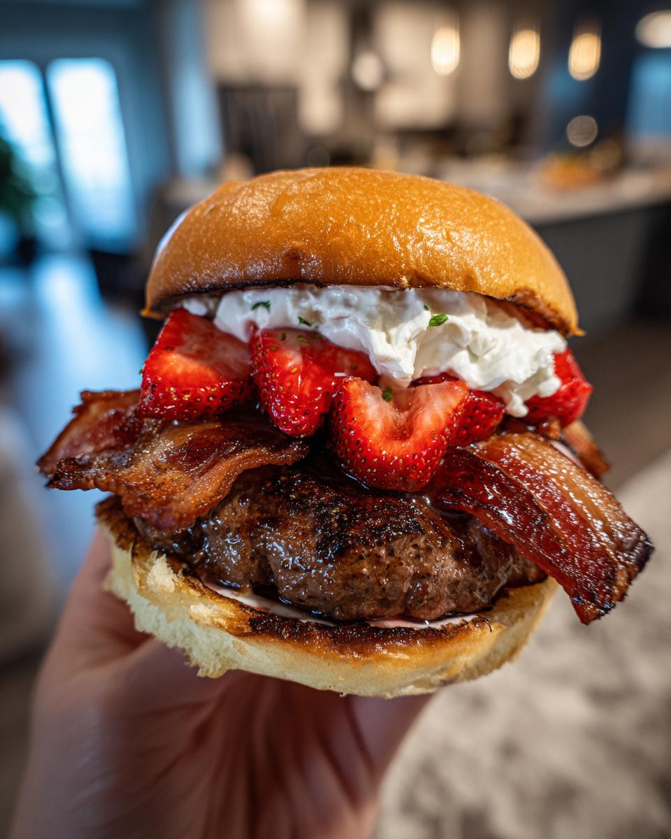 Bacon Strawberry Shortcake Burger - detail 2
