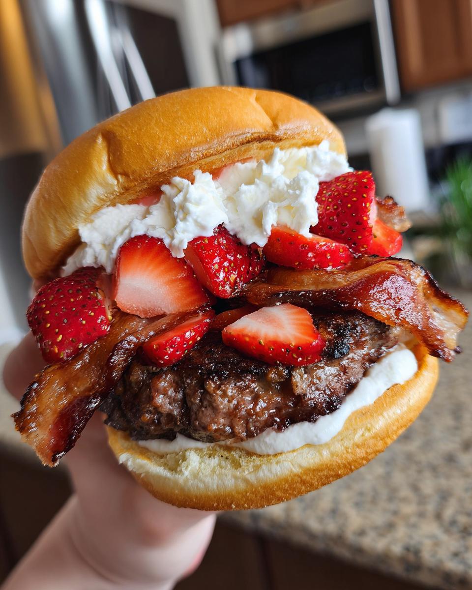 Bacon Strawberry Shortcake Burger - detail 3