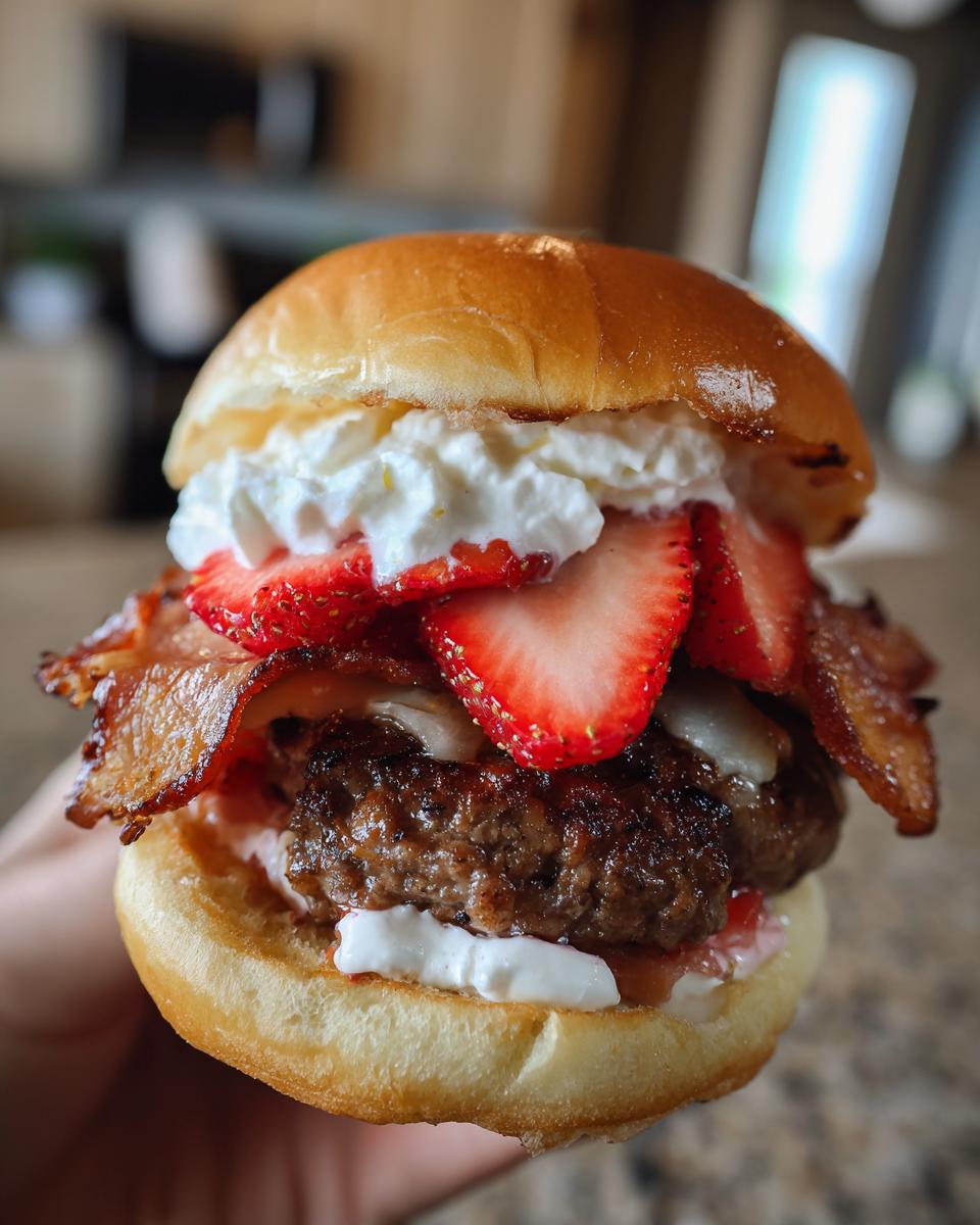 Bacon Strawberry Shortcake Burger - detail 4