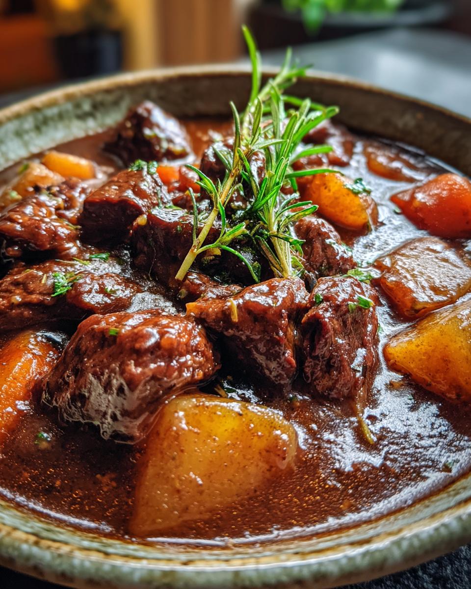Beef Stew in Dark Beer Sauce - detail 1