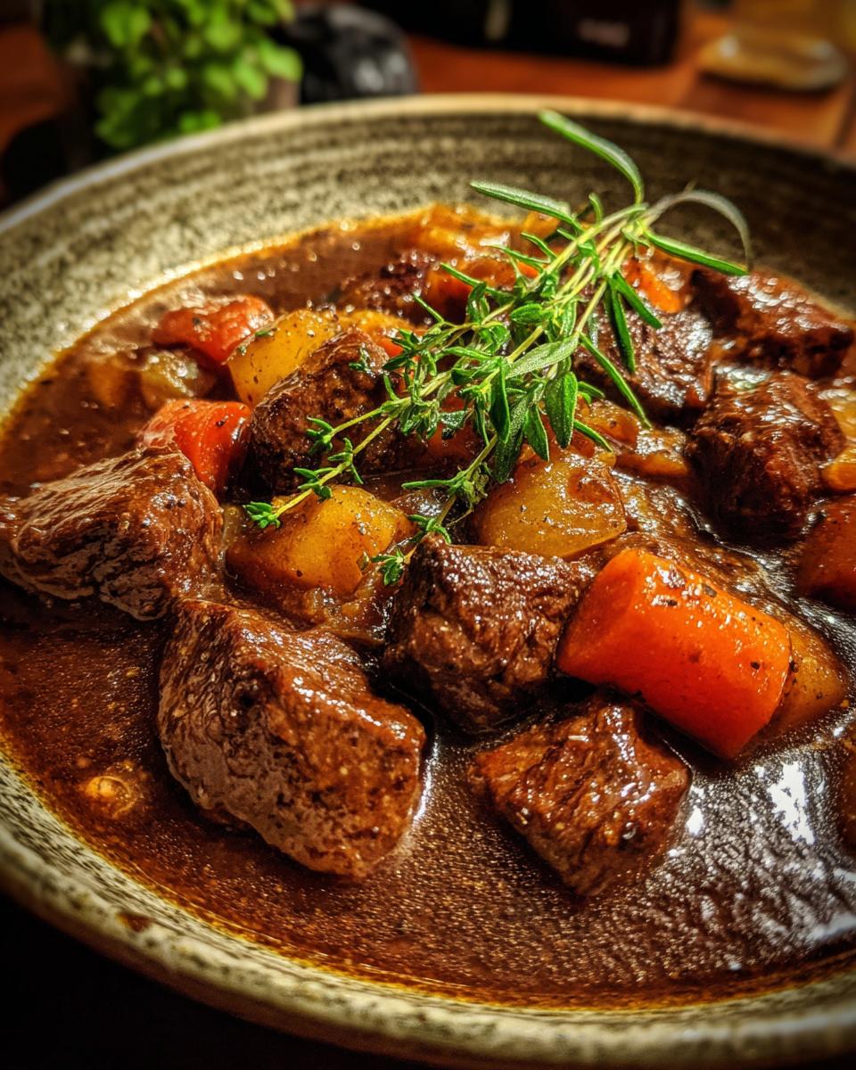 Beef Stew in Dark Beer Sauce - detail 3