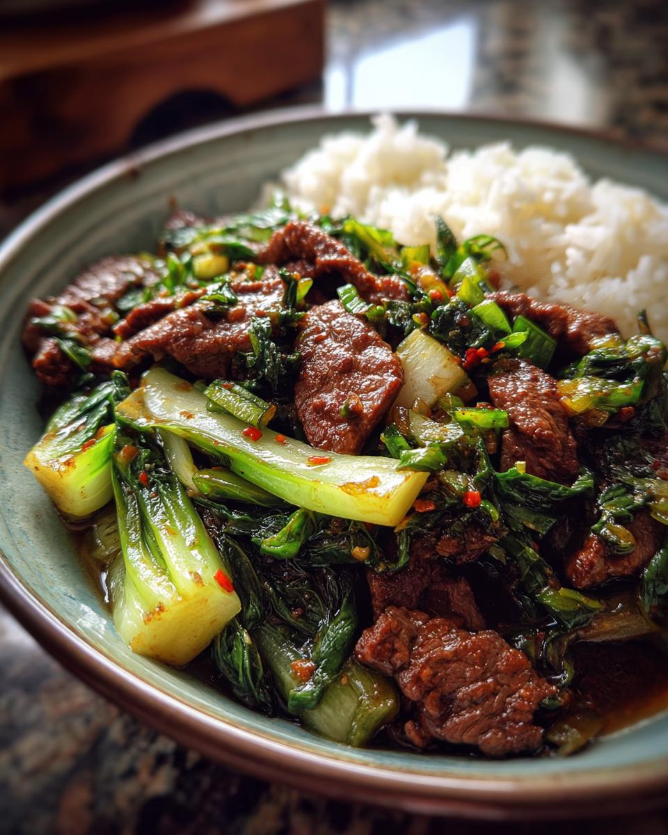 Bok Choy and Beef Stir-fry - detail 4