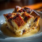 Bread Pudding with Raisins for Christmas