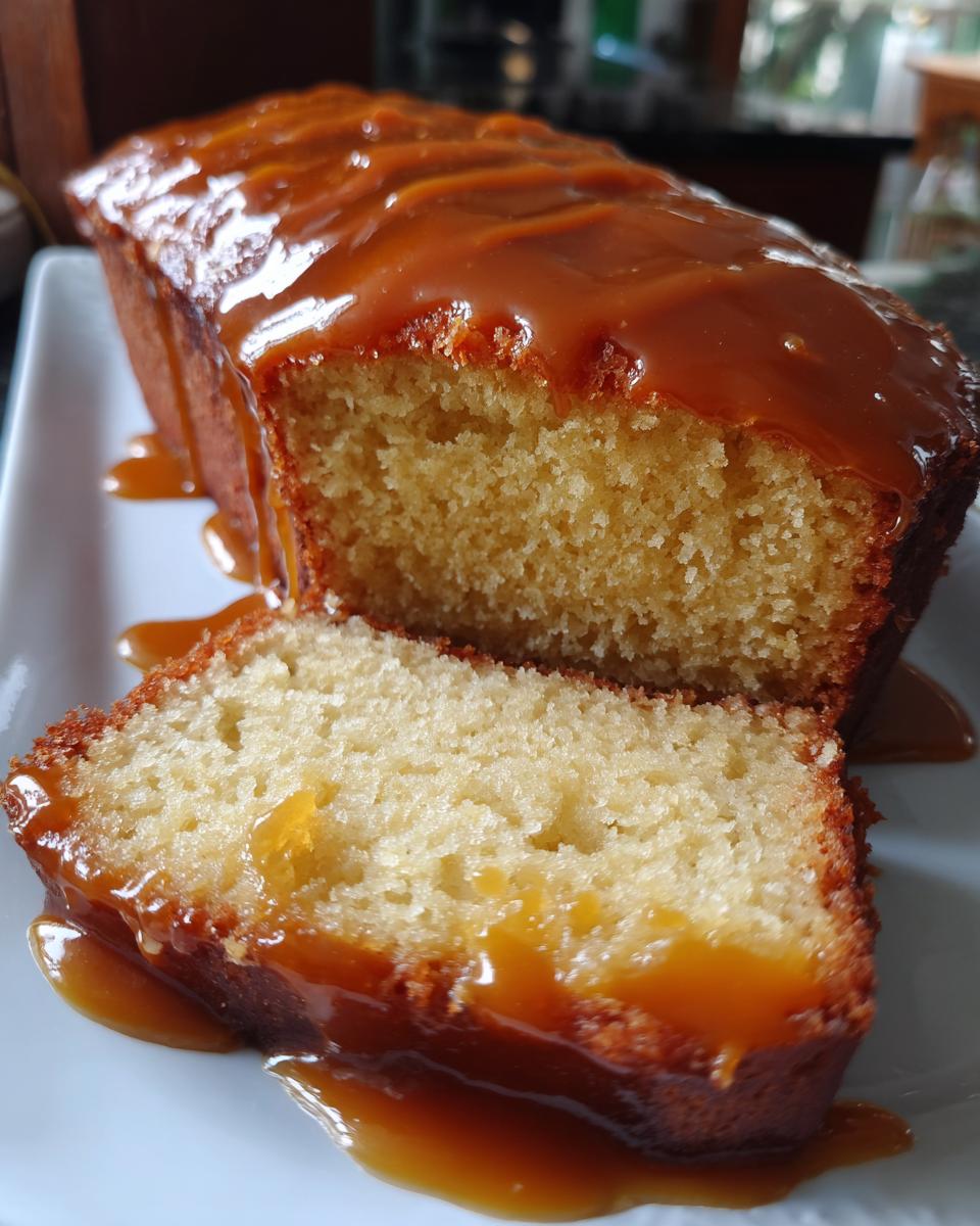 Buttermilk Sour Cream Pound Cake with Southern Caramel Icing for Thanksgiving - detail 1
