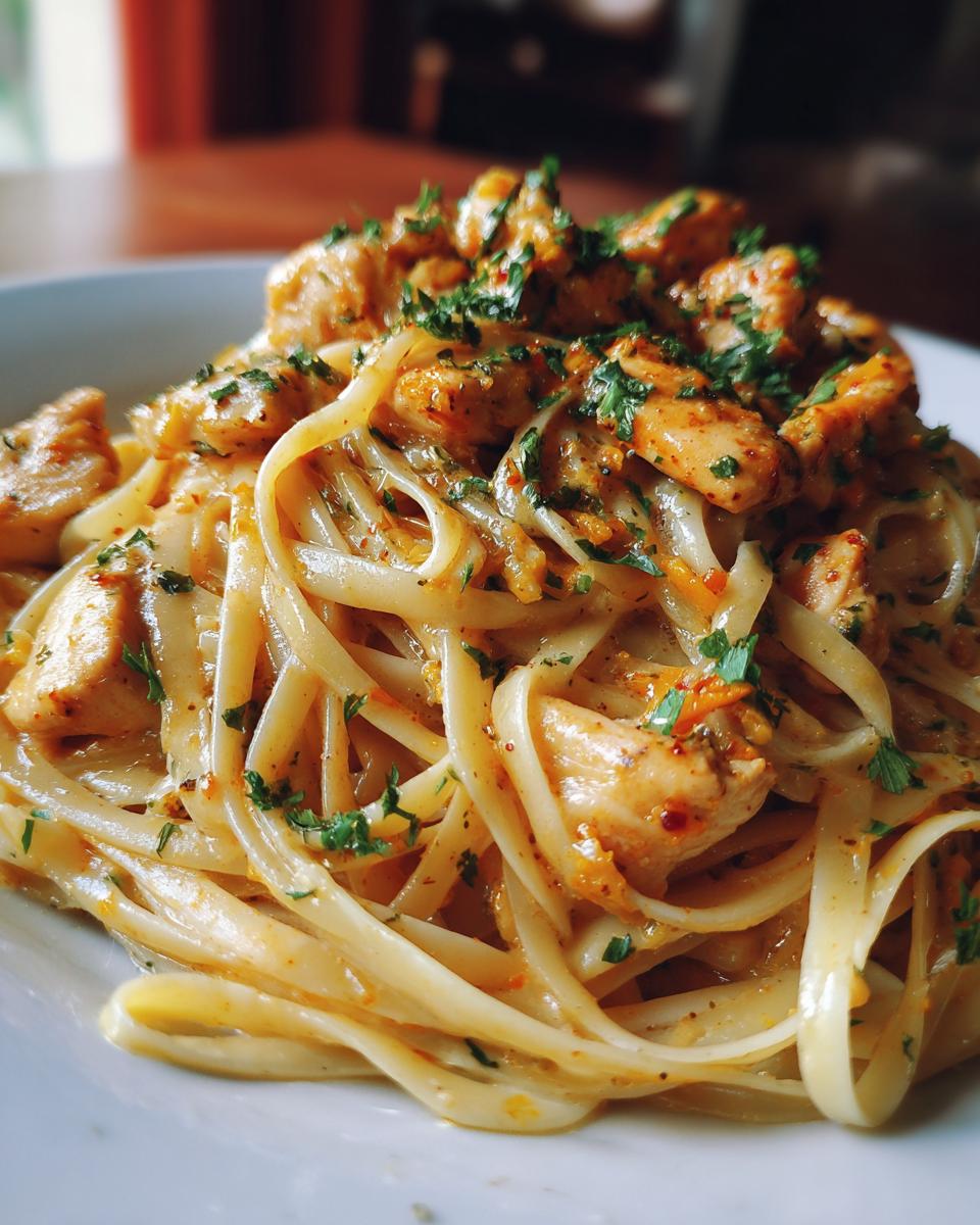 Cajun Garlic Alfredo Chicken Linguine - detail 1
