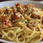 Cajun Garlic Alfredo Chicken Linguine
