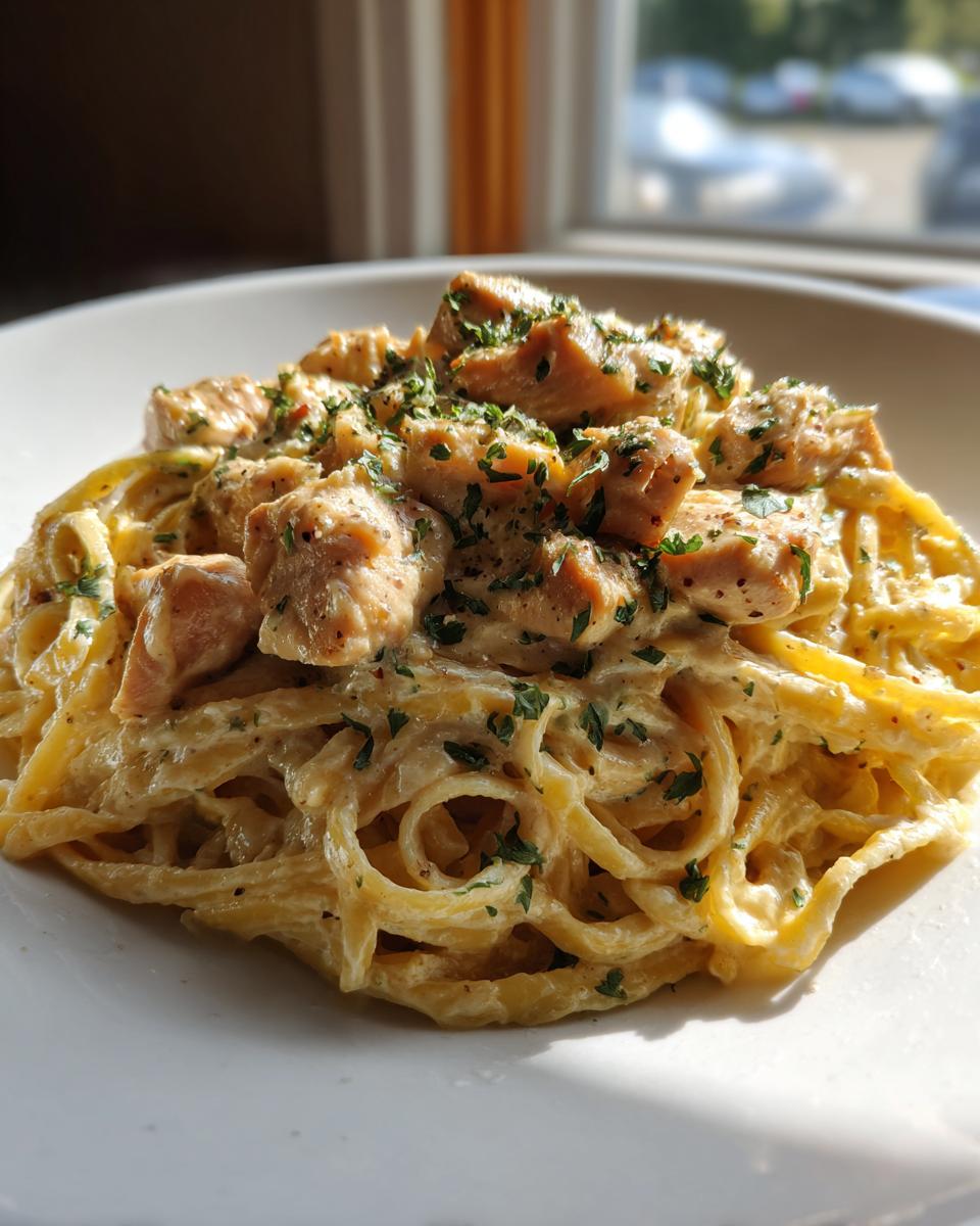 Cheesy Cajun Chicken Linguine - detail 2