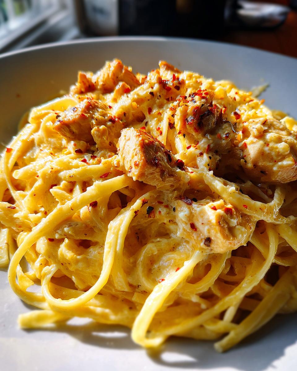 Cheesy Cajun Chicken Linguine - detail 4