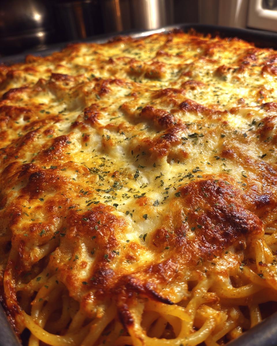 Cheesy Chicken Spaghetti Bake - detail 3