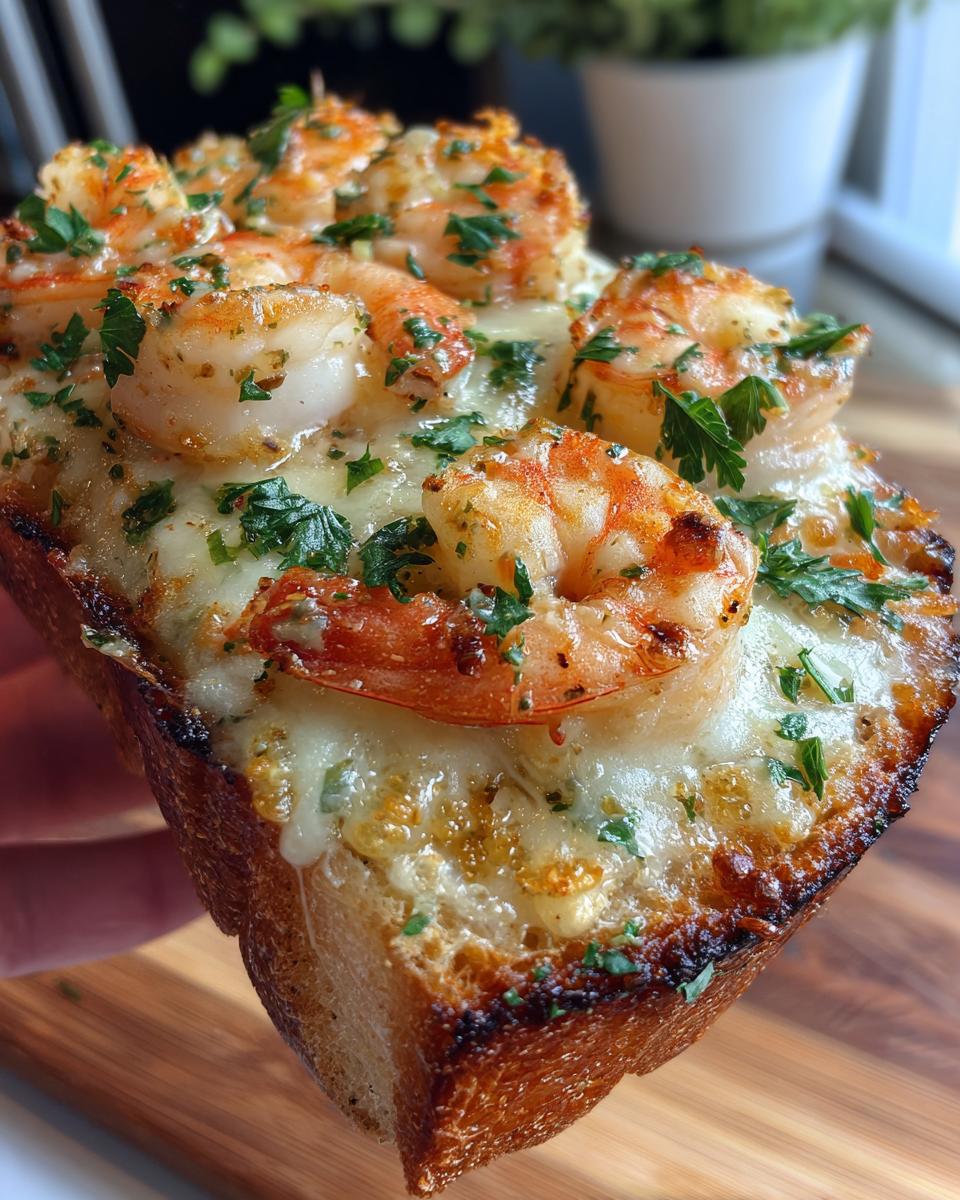 Cheesy Garlic Shrimp Bread - detail 4