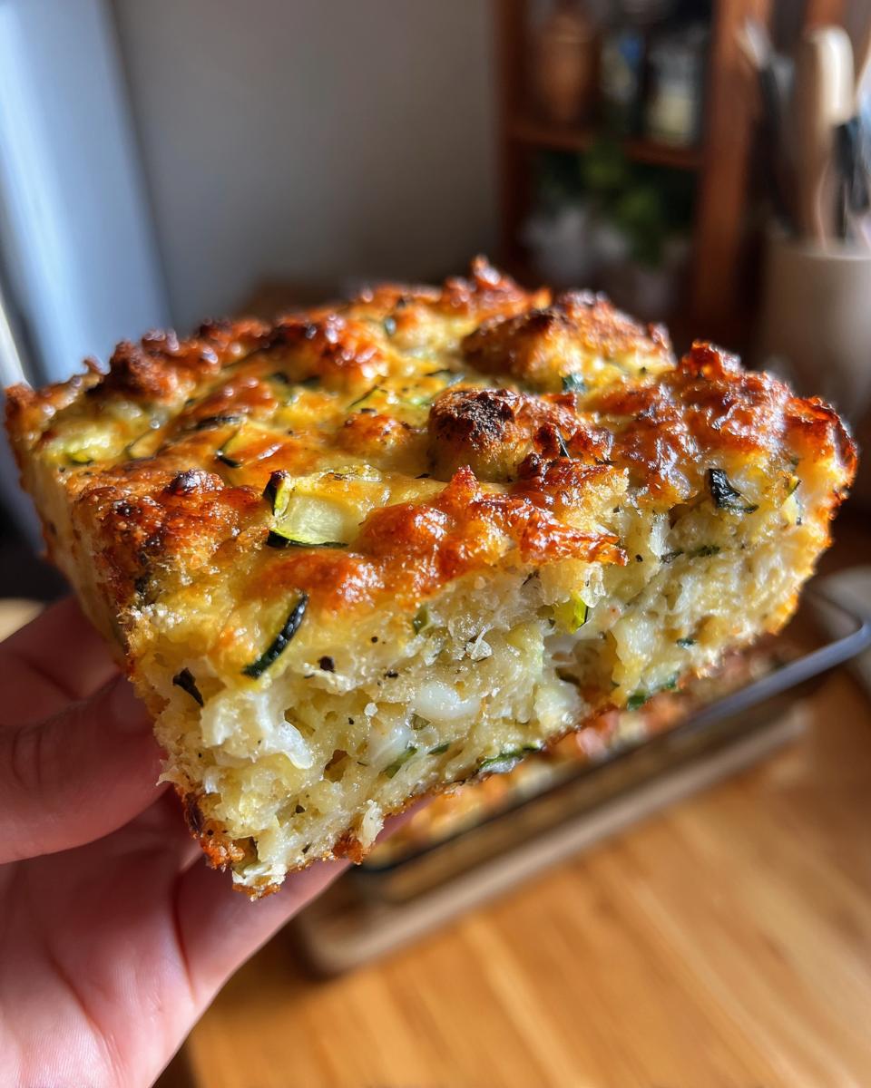 Cheesy Zucchini Casserole with Stuffing Mix - detail 1