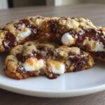 Chocolate Chip Fluffernutter Cookies