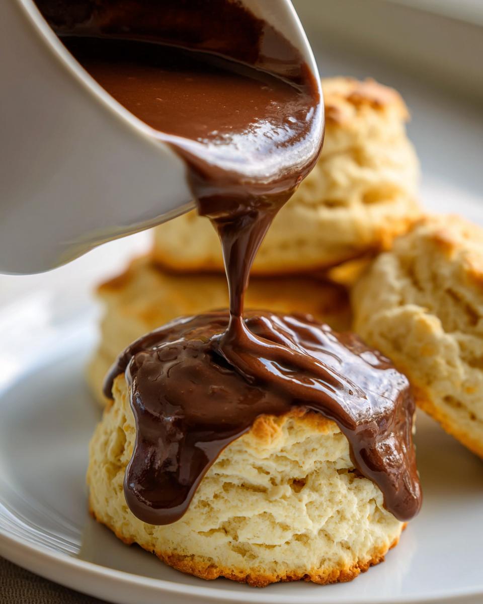 Chocolate Gravy for Biscuits for Thanksgiving - detail 1