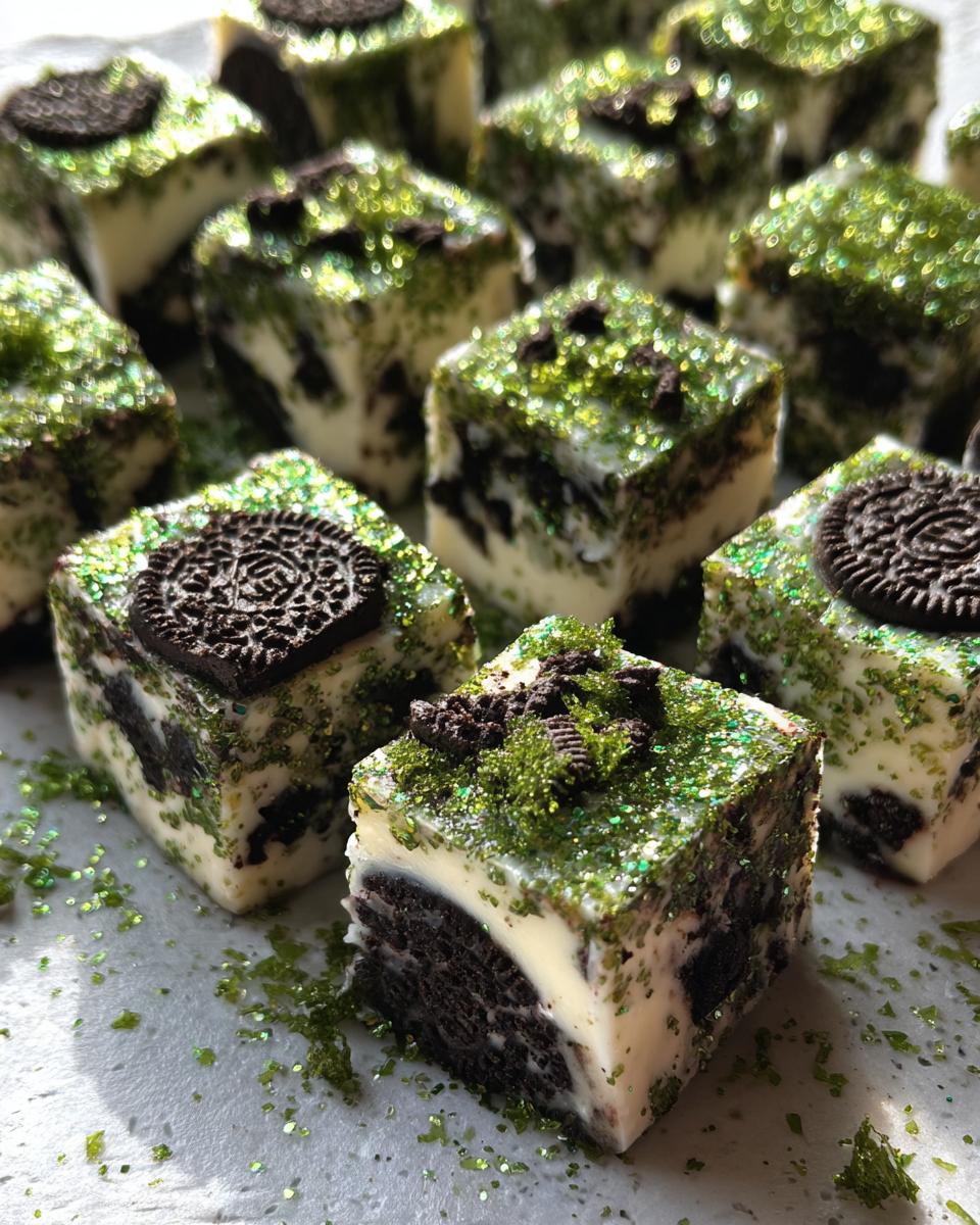 Christmas Mint Oreo Fudge - detail 1