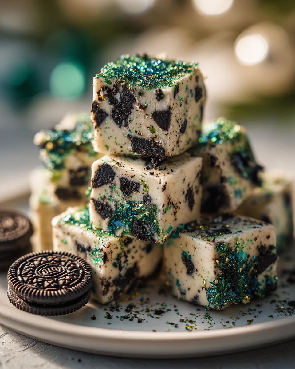 Christmas Mint Oreo Fudge - detail 3