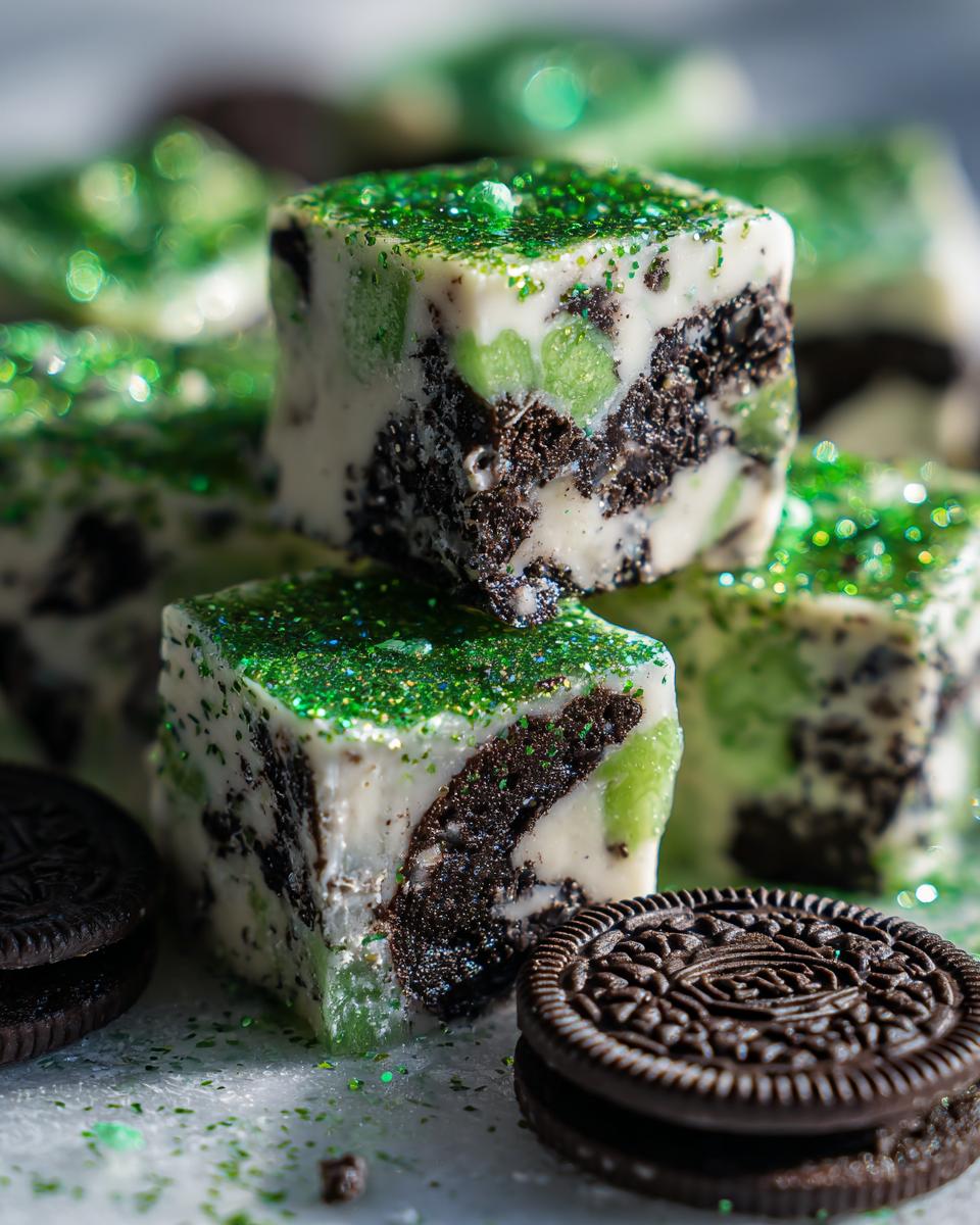 Christmas Mint Oreo Fudge - detail 5
