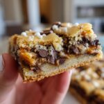 Coconut Toffee Chocolate Chip Cookie Bars for Christmas