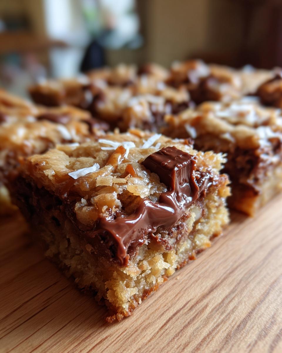 Coconut Toffee Chocolate Chip Cookie Bars for Christmas - detail 2