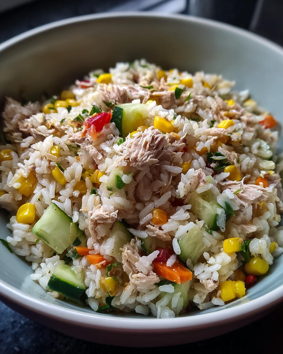 Complete Rice Salad with Tuna and Vegetables - detail 1
