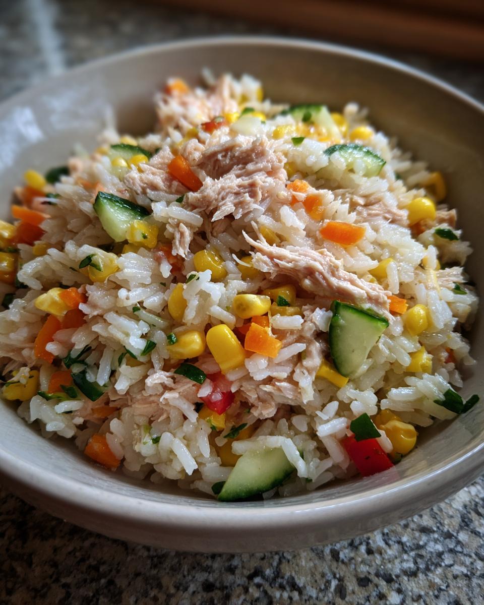 Complete Rice Salad with Tuna and Vegetables - detail 2