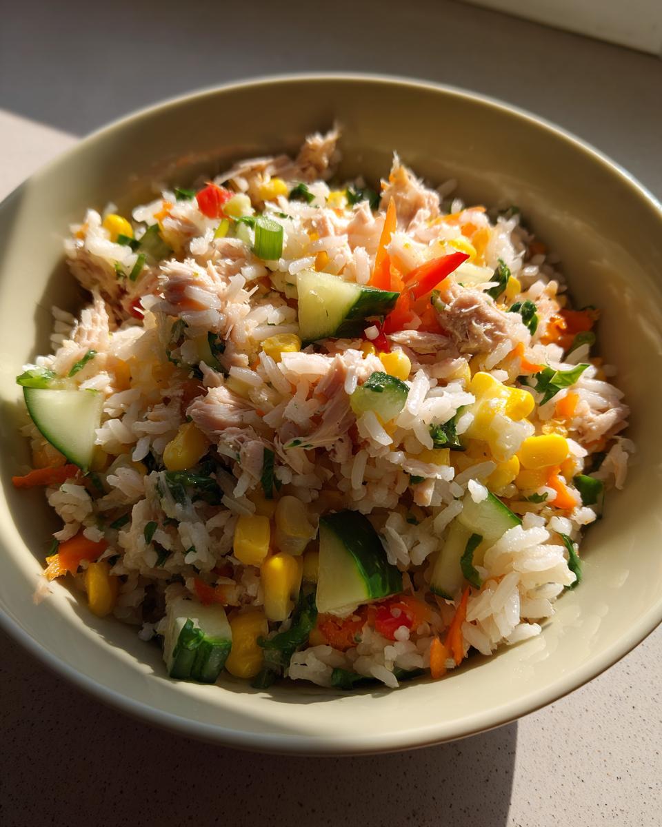 Complete Rice Salad with Tuna and Vegetables - detail 3