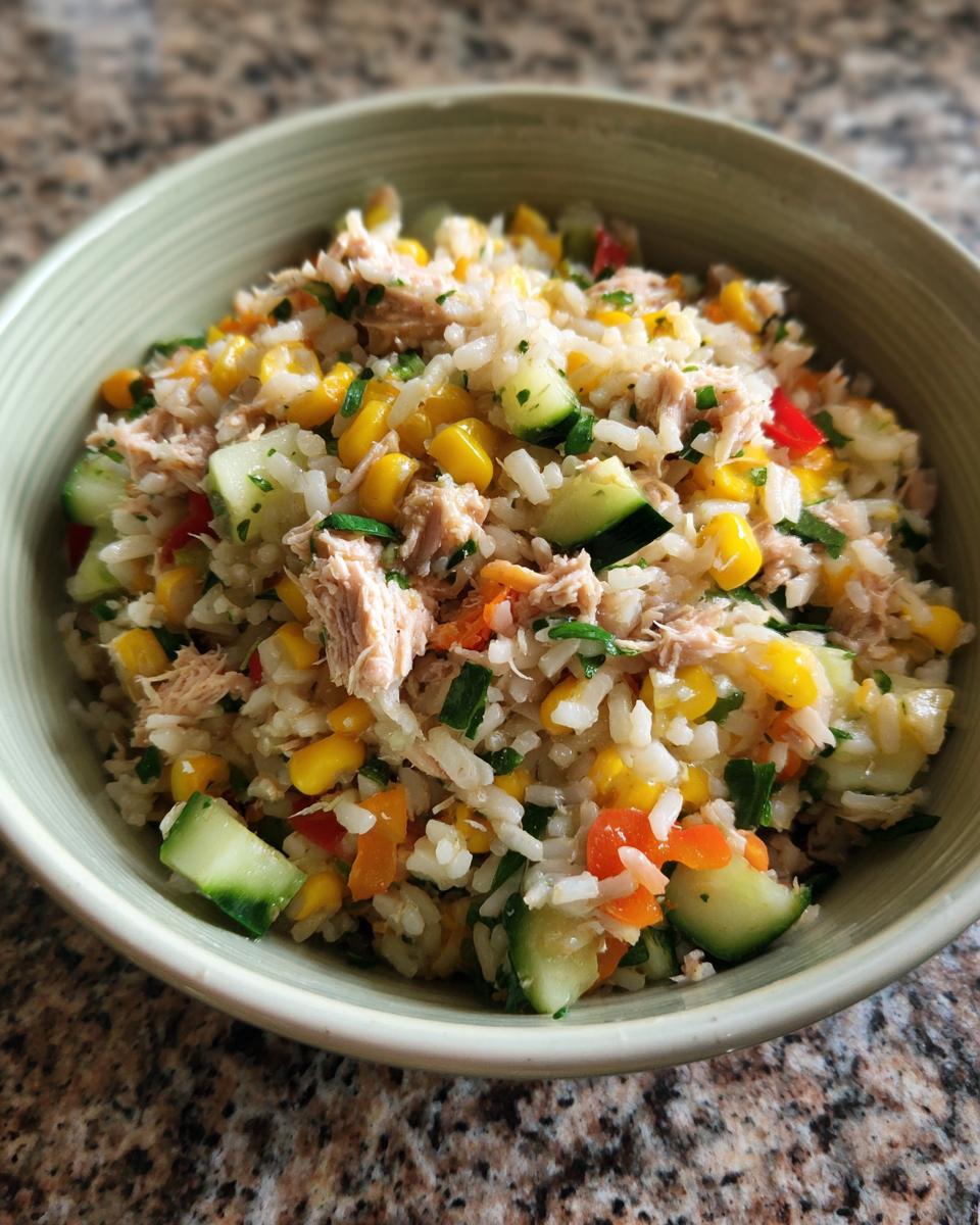 Complete Rice Salad with Tuna and Vegetables - detail 4