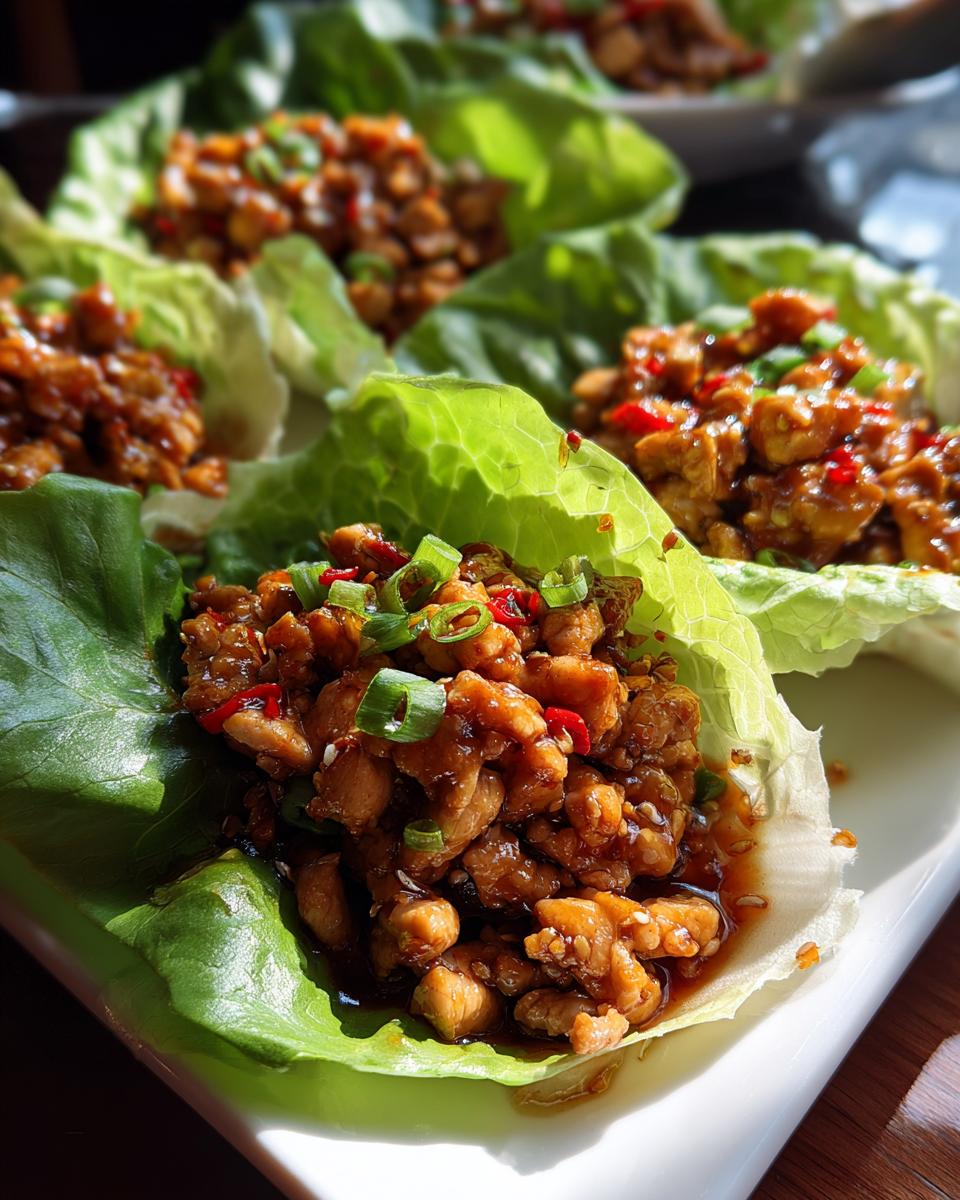 Copycat PF Chang's Chicken Lettuce Wraps - detail 2