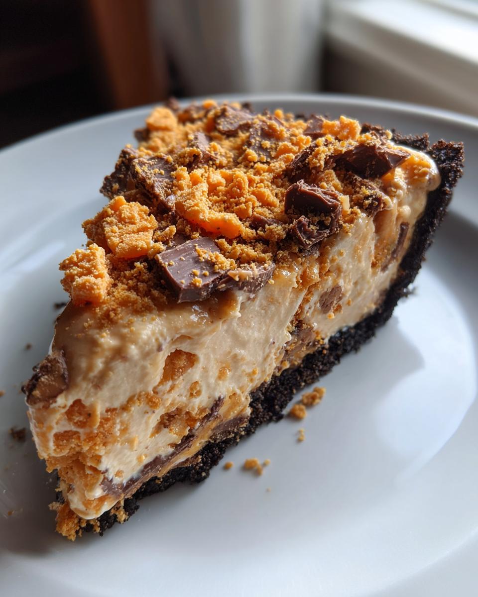 Creamy Butterfinger Pie - detail 2