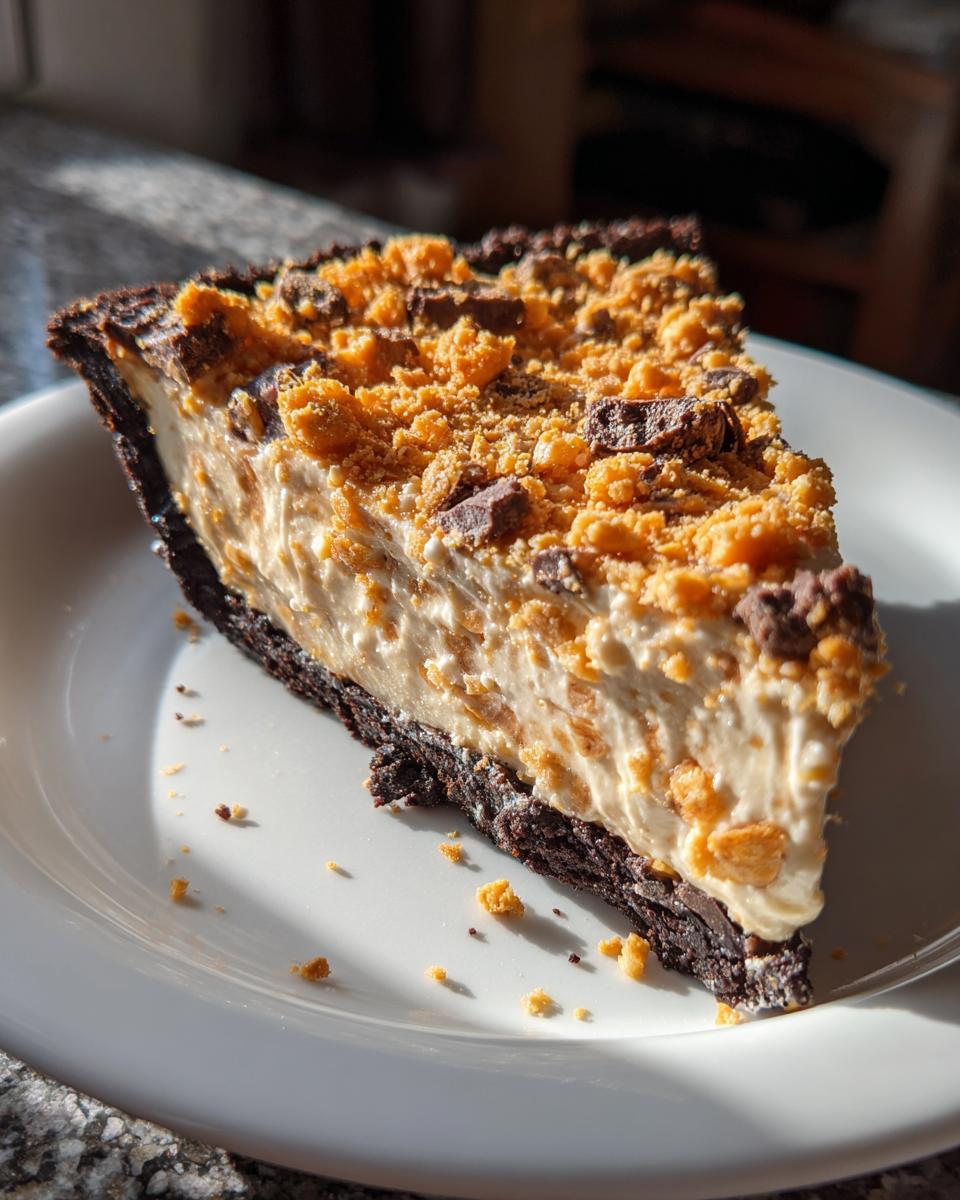 Creamy Butterfinger Pie - detail 3