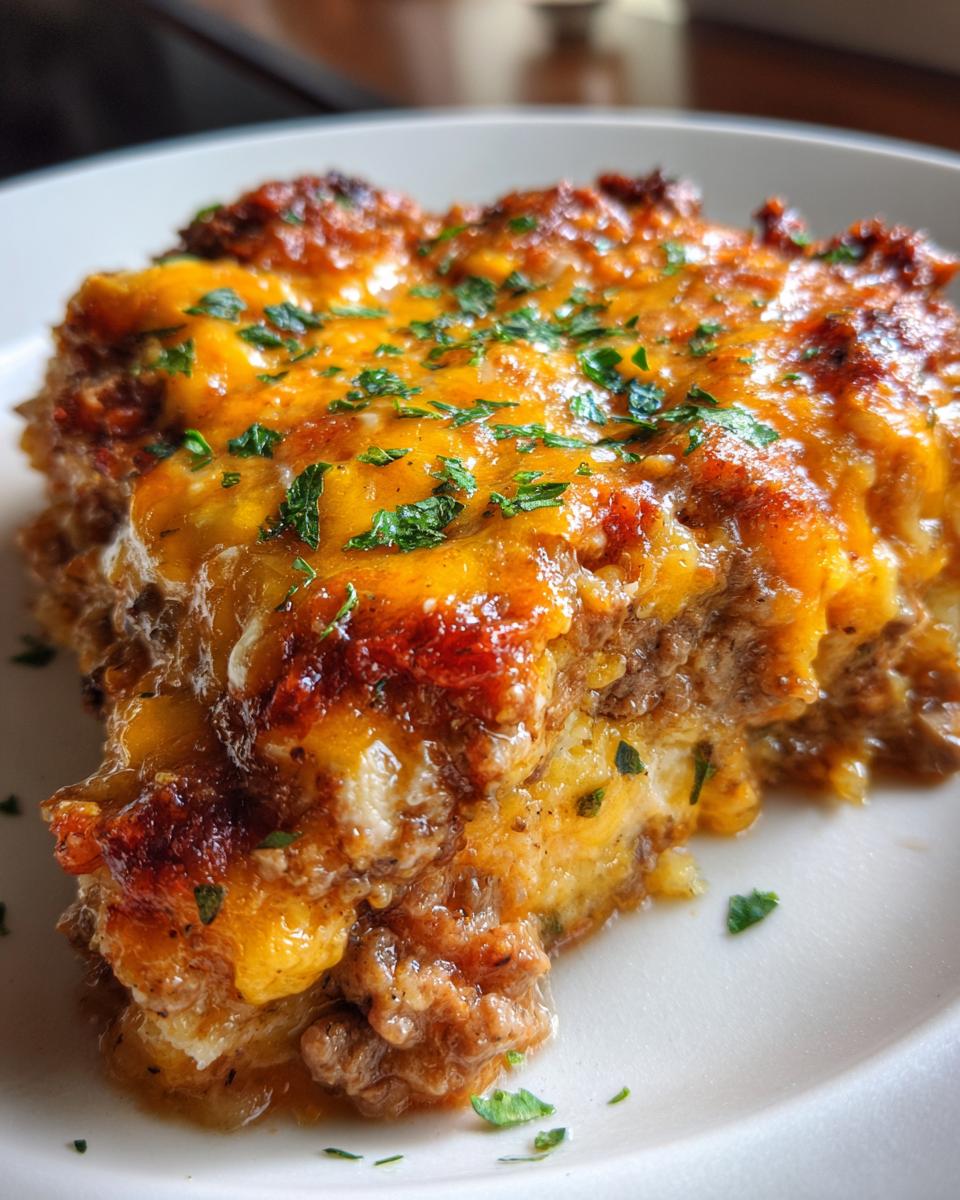 Creamy Cheesy Beef Casserole - detail 4