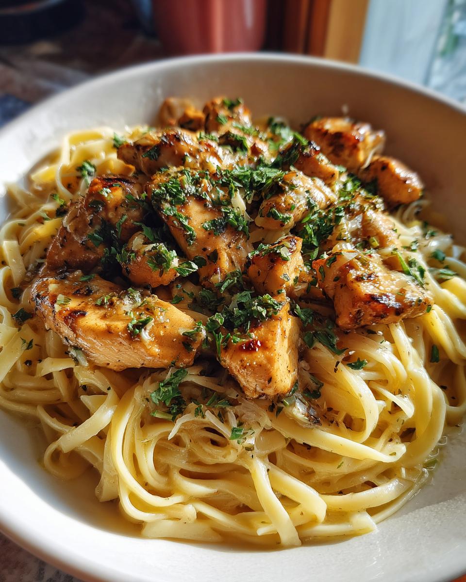 Creamy Garlic Parmesan Chicken with Cheesy Linguine - detail 1