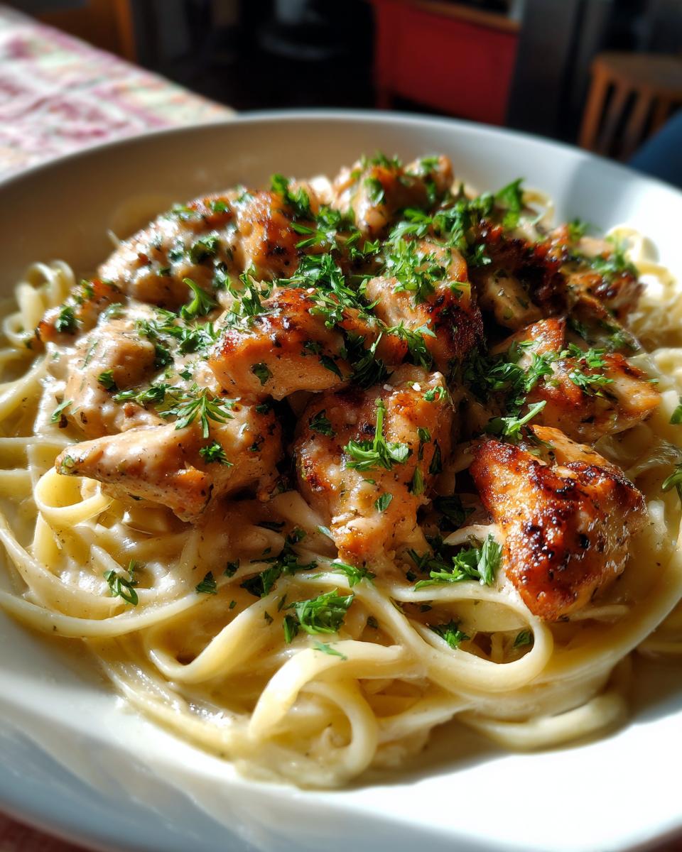 Creamy Garlic Parmesan Chicken with Cheesy Linguine - detail 2