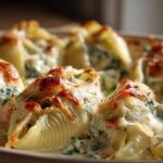 Creamy Garlic Seafood Stuffed Shells
