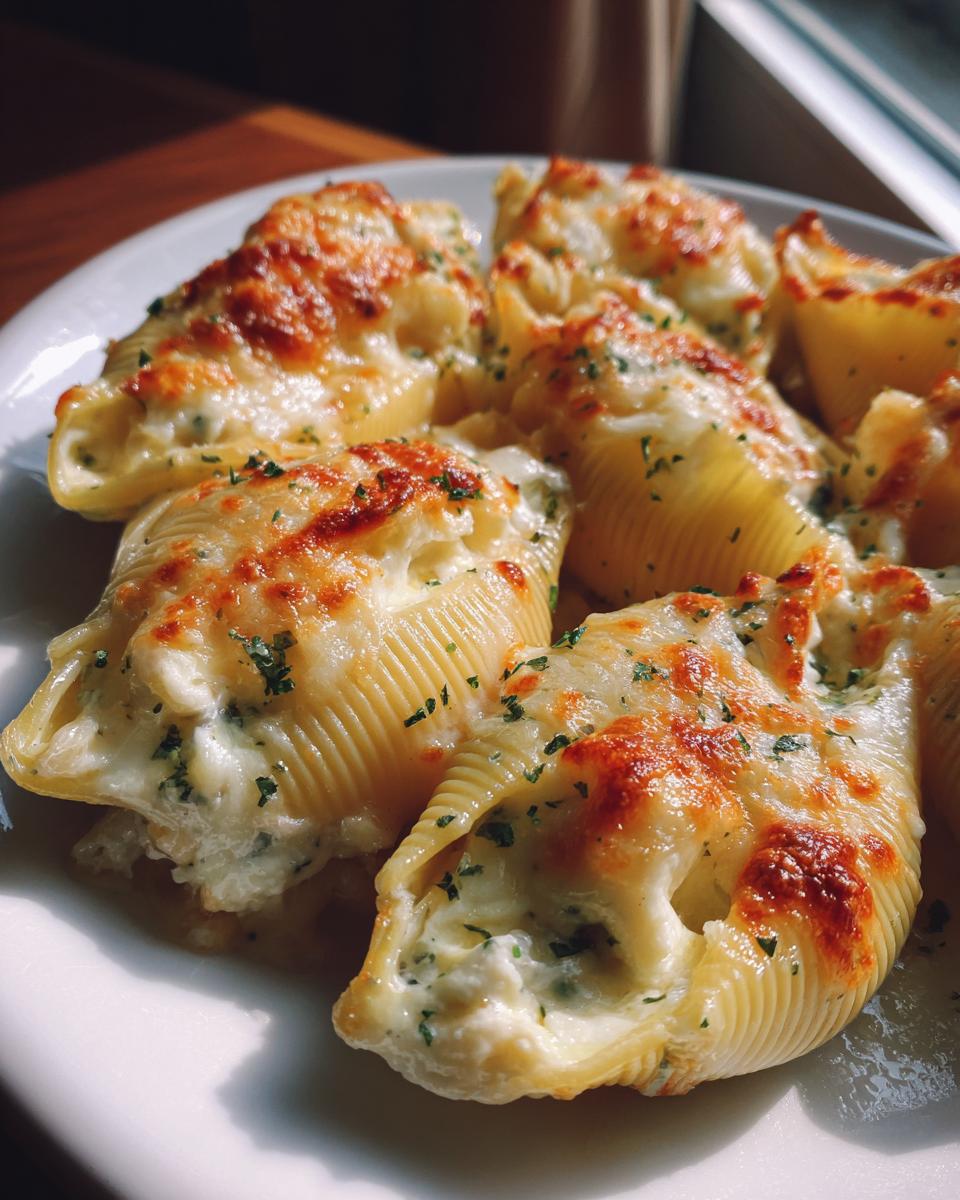 Creamy Garlic Seafood Stuffed Shells - detail 2