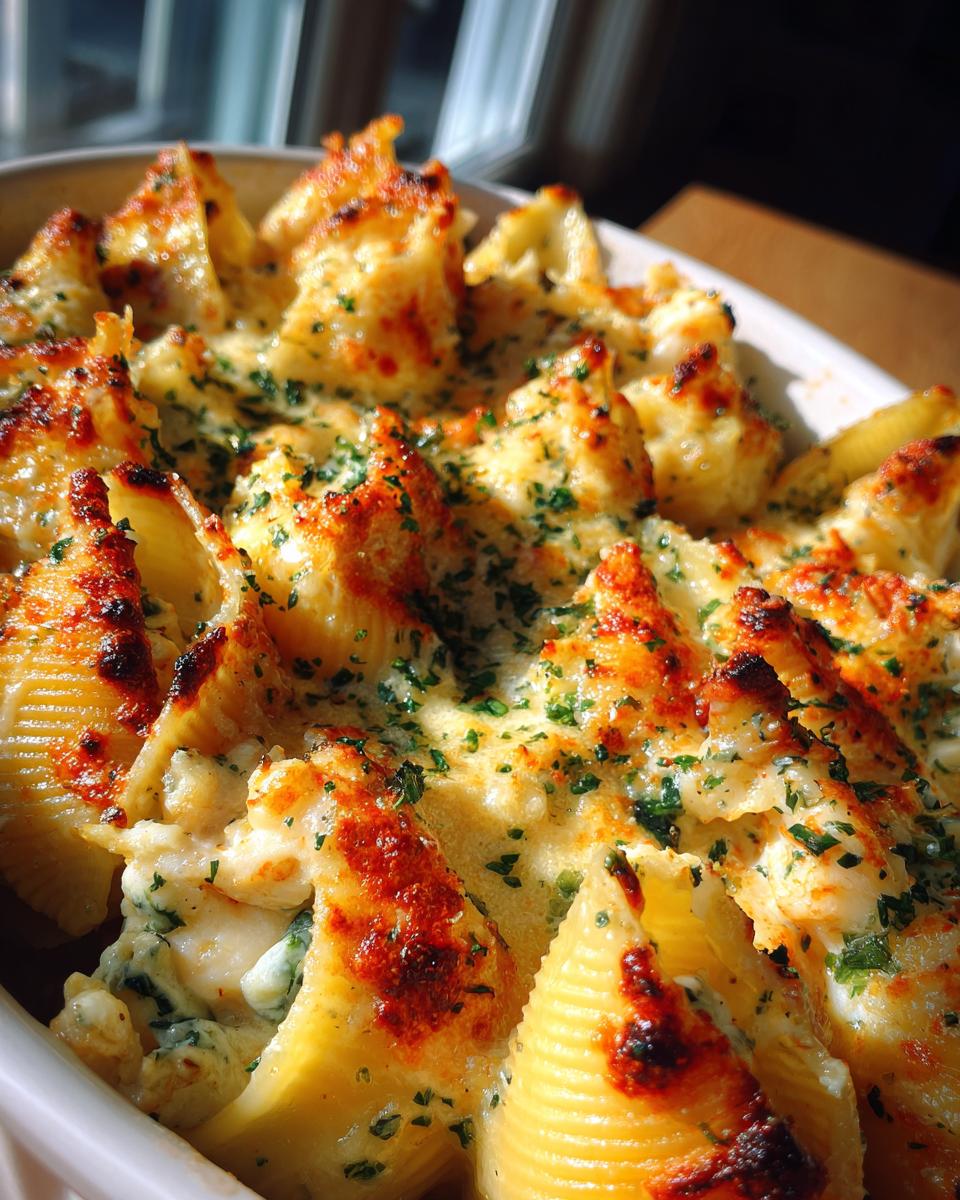 Creamy Garlic Seafood Stuffed Shells - detail 3