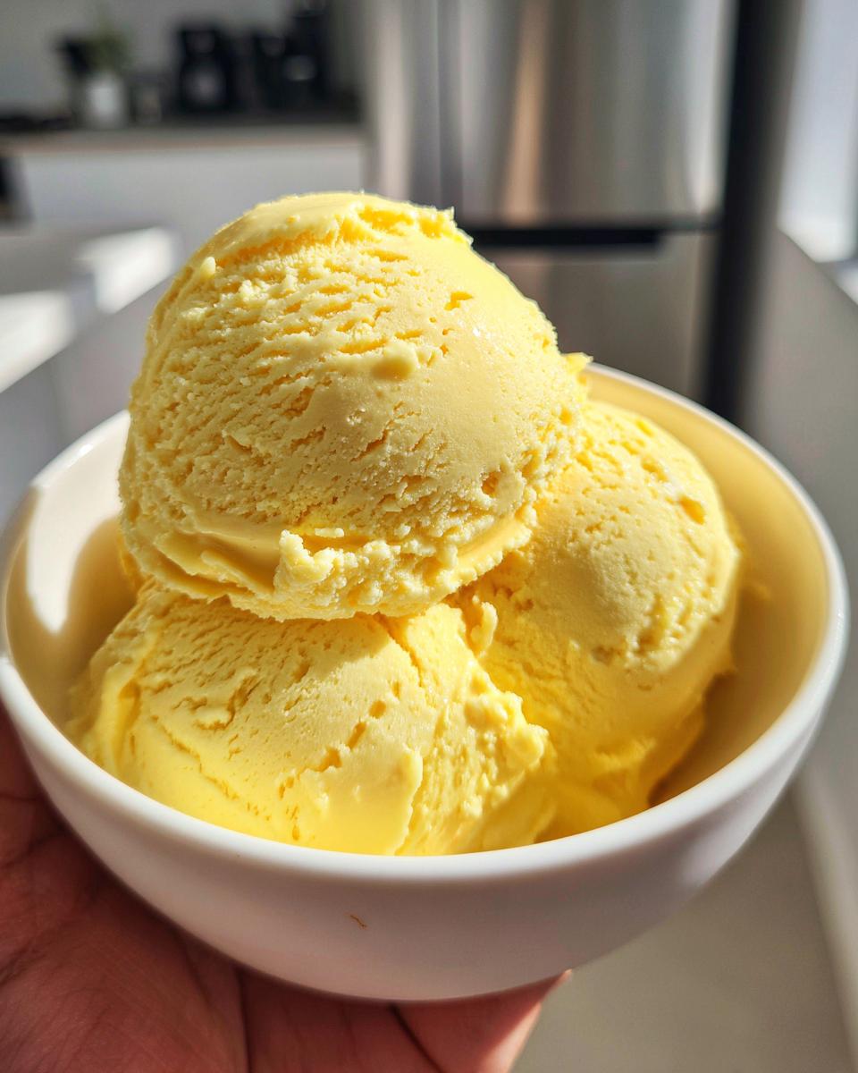 Creamy Passion Fruit Ice Cream - detail 1
