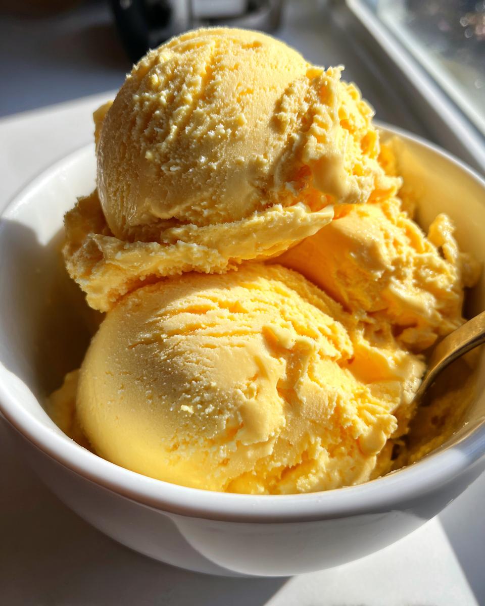 Creamy Passion Fruit Ice Cream - detail 4