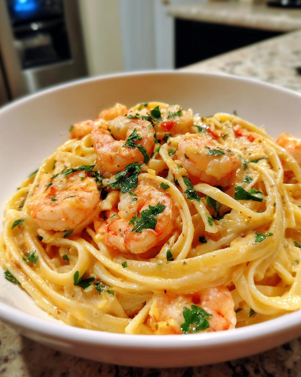 Creamy Shrimp Linguine - detail 2