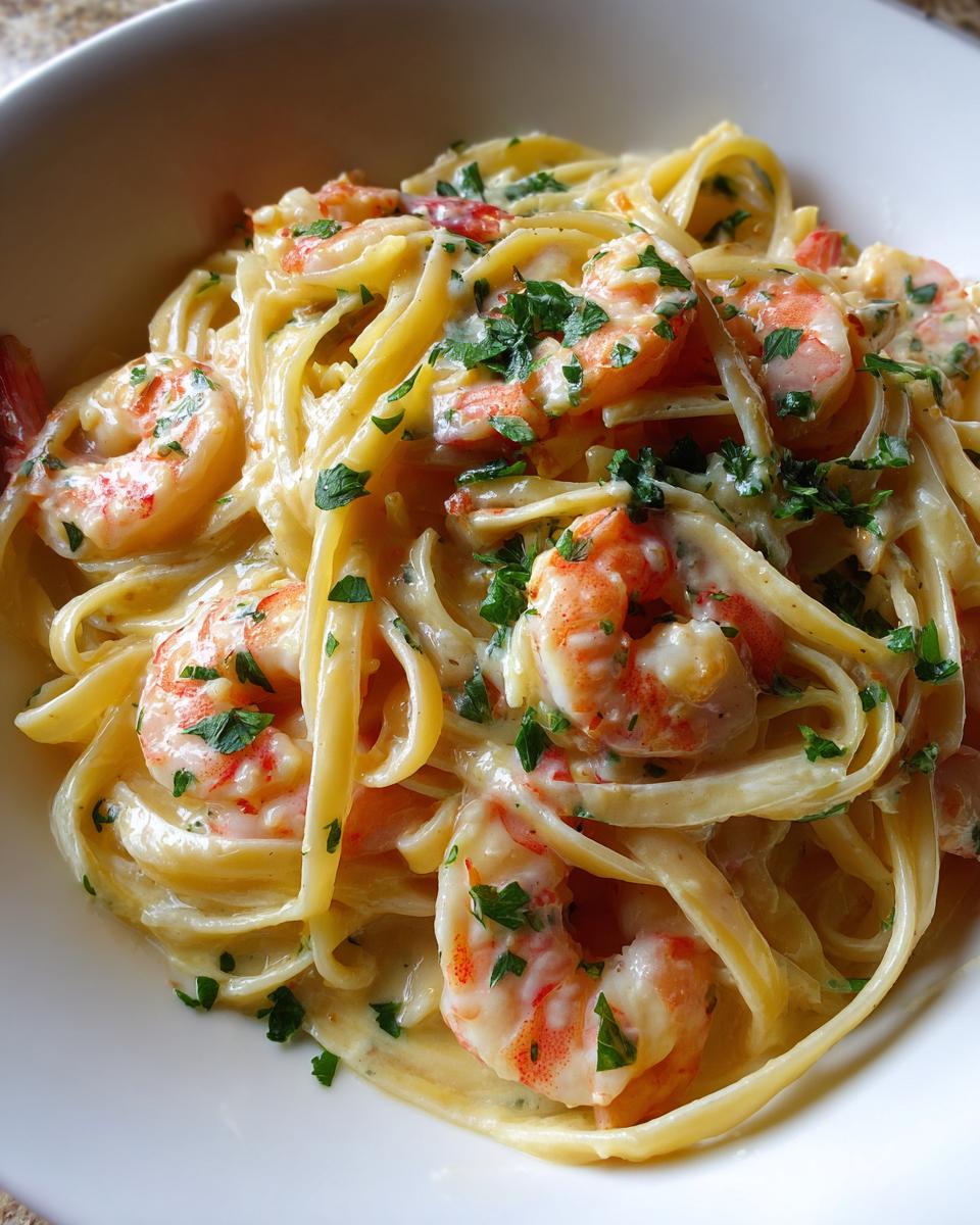 Creamy Shrimp Linguine - detail 3