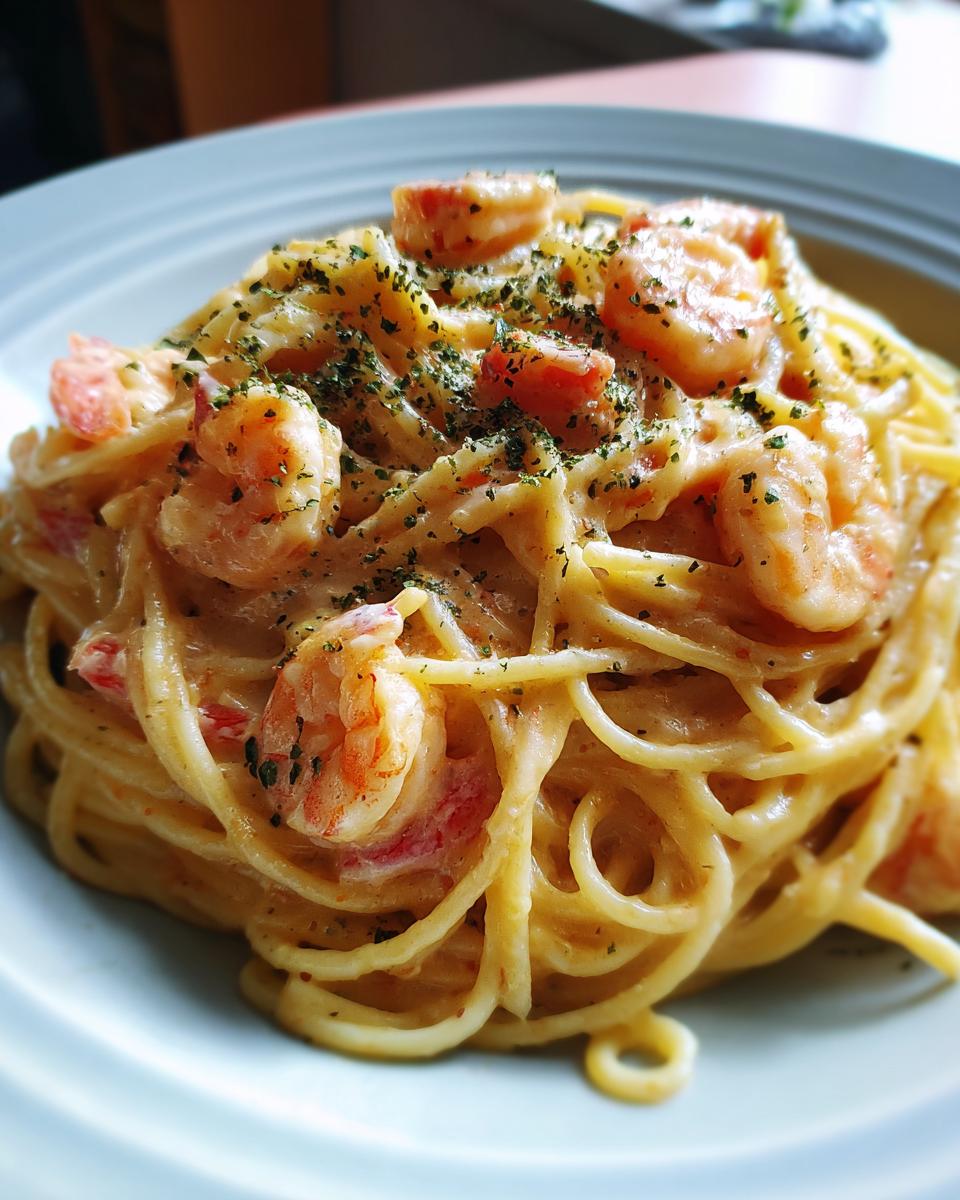 Creamy Shrimp Spaghetti - detail 1