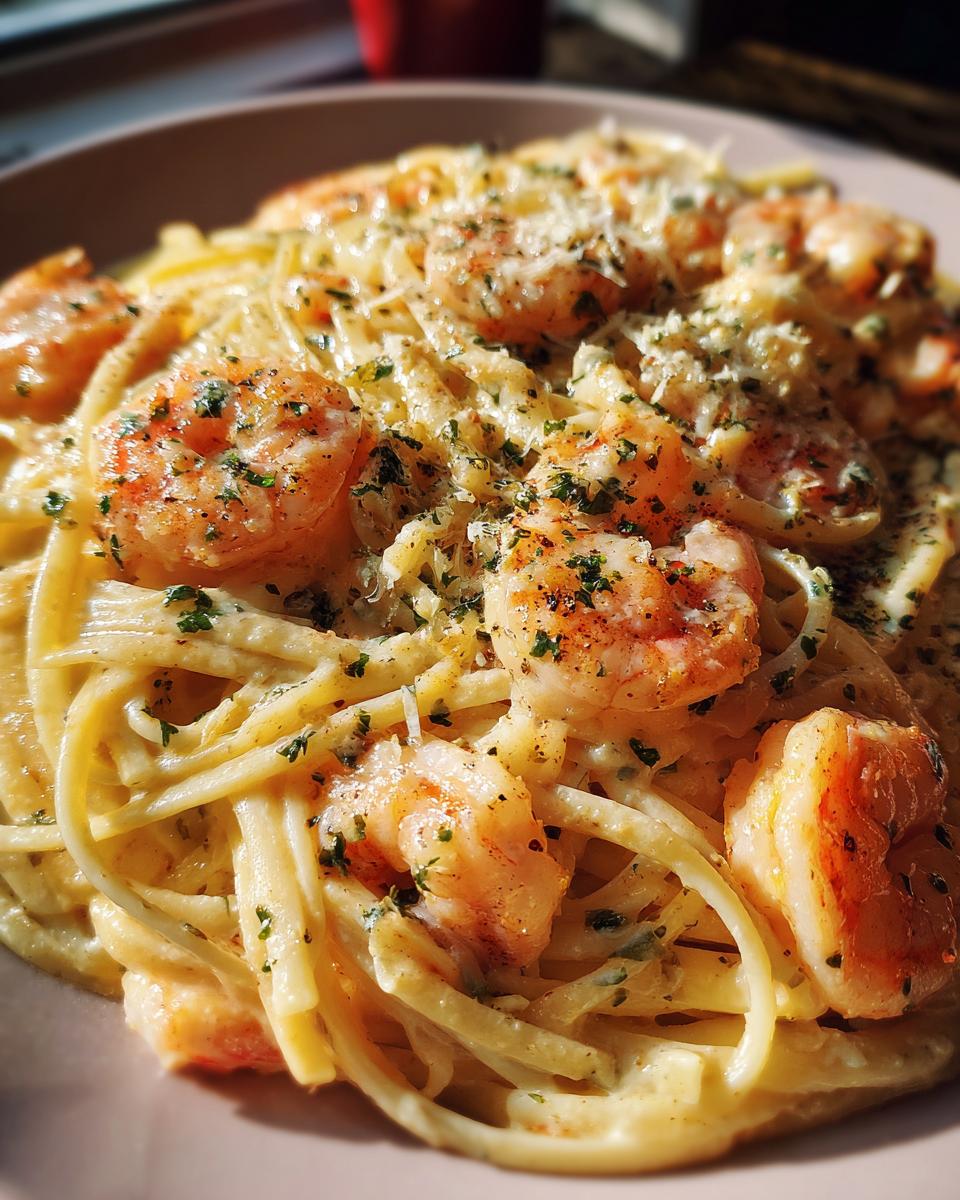 Creamy Shrimp Spaghetti - detail 2