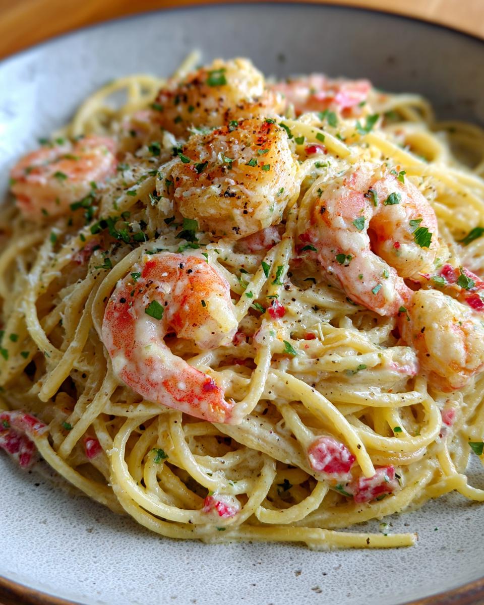 Creamy Shrimp Spaghetti - detail 4