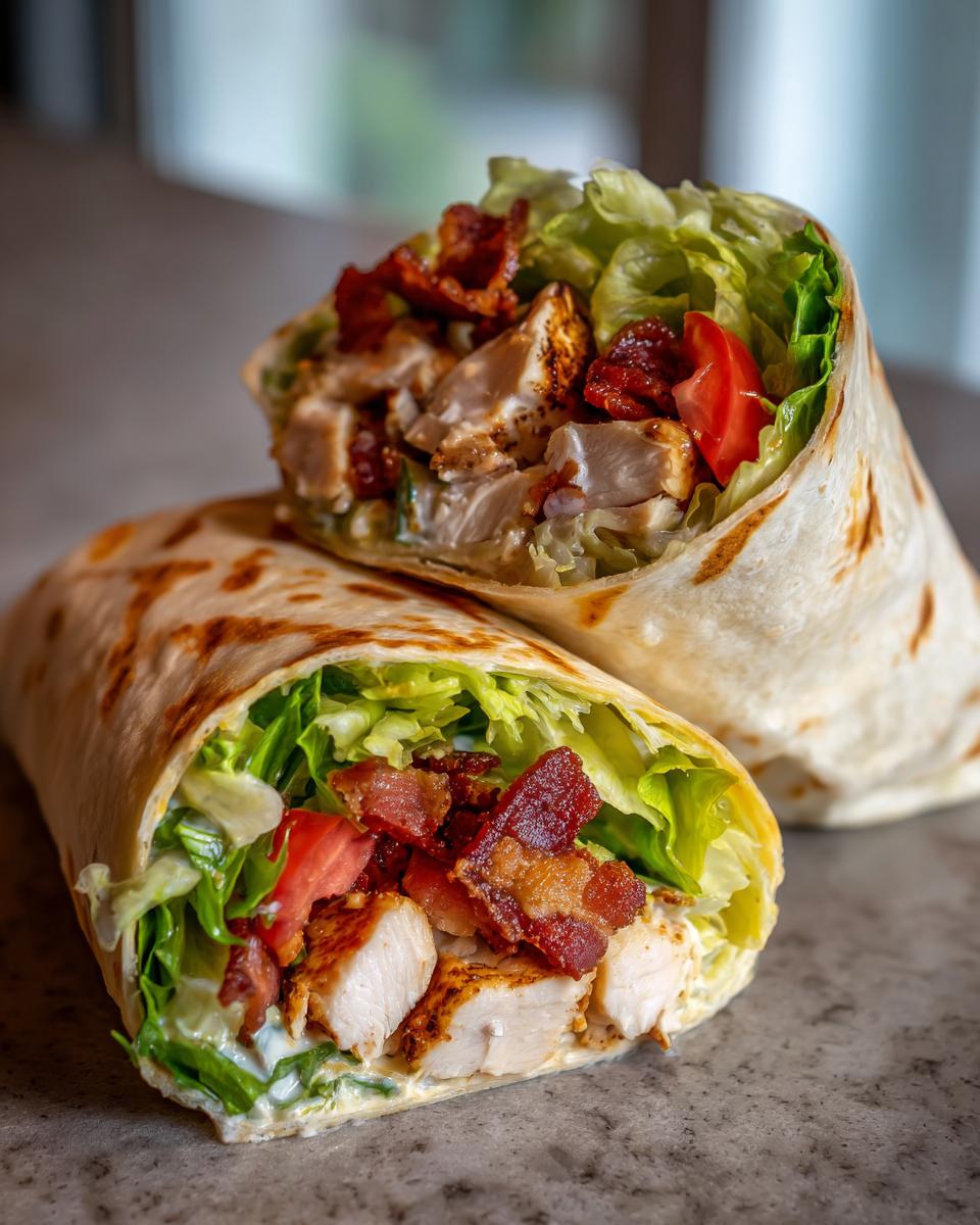 Crispy Bacon Chicken Ranch Wraps - detail 3