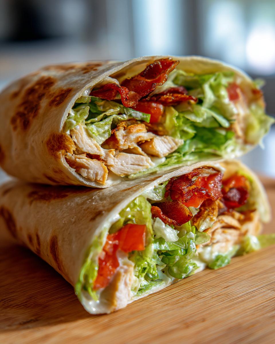 Crispy Bacon Chicken Ranch Wraps - detail 4