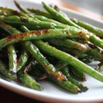 Crispy Crunchy Roasted Green Beans