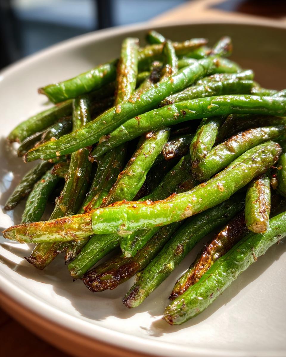 Crispy Crunchy Roasted Green Beans - detail 3